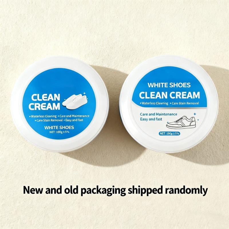 No-Wash Shoe & Leather Cleaner Cream â flĂ€ckborttagningsmedel med svamp, fungerar pĂ„ sneakers, lĂ€der och bilinteriörer