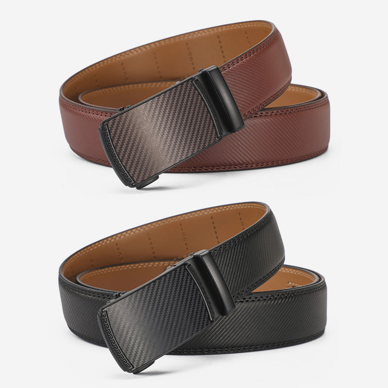 Skinnspennebelte med justerbar spenne/leather buckle belt with adjustable buckle