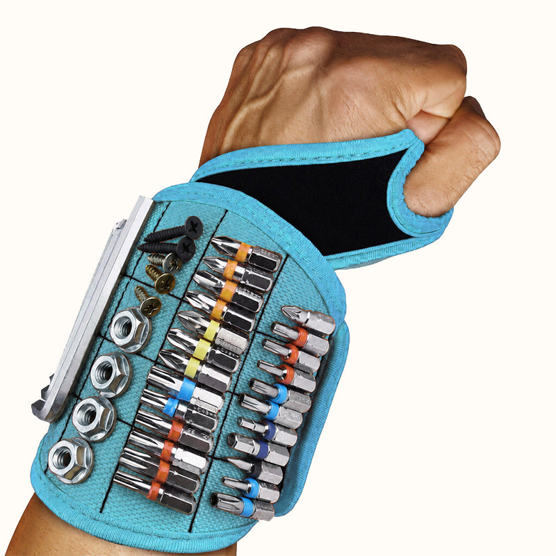 Magnetic Wristband Tool Holder for Screws, Nails & Small Parts