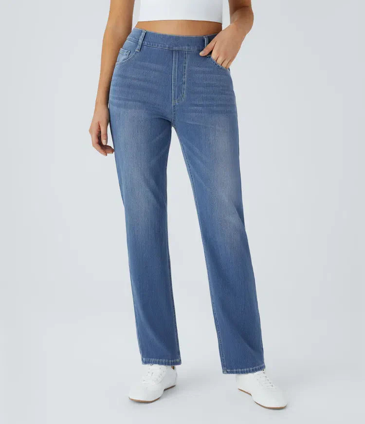 Elastische und bequeme Hose mit hoher Taille