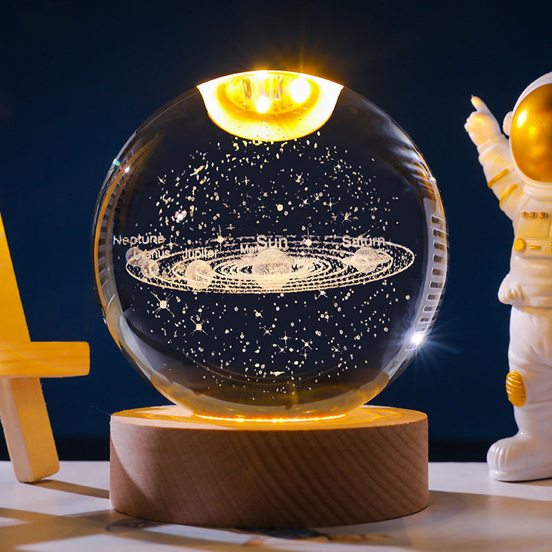 Sternenhimmel 3D-Mikrolandschaftskristallkugel/starry sky 3D micro landscape crystal ball