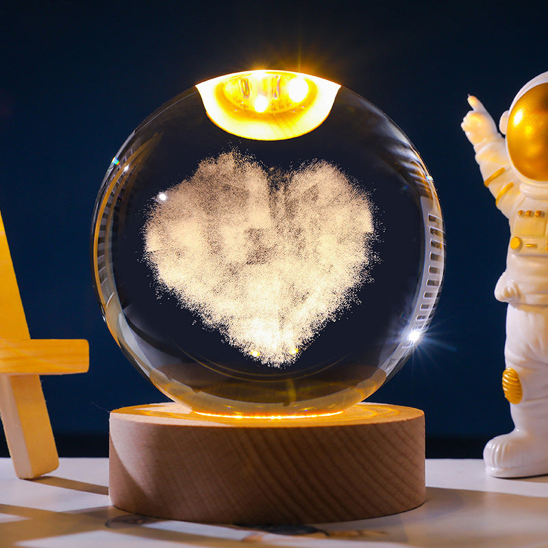 Sternenhimmel 3D-Mikrolandschaftskristallkugel/starry sky 3D micro landscape crystal ball