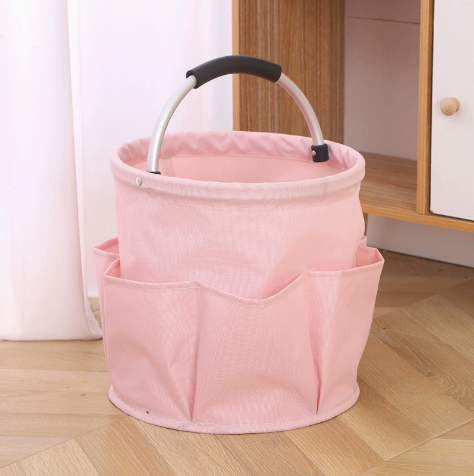 đł Foldable Storage Basket with Pockets â 50% OFF! Premium fabric, easy collapse design, 28x28cm â organise garden tools, snacks & essentials. đ