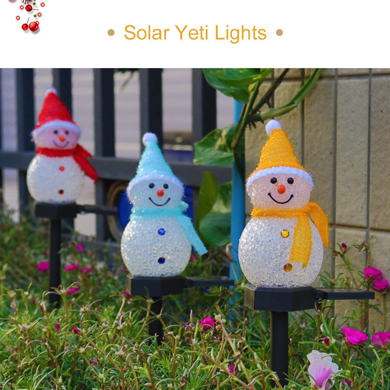 Solarbetriebene Schneekugel-Lichter🌟🎄☃️