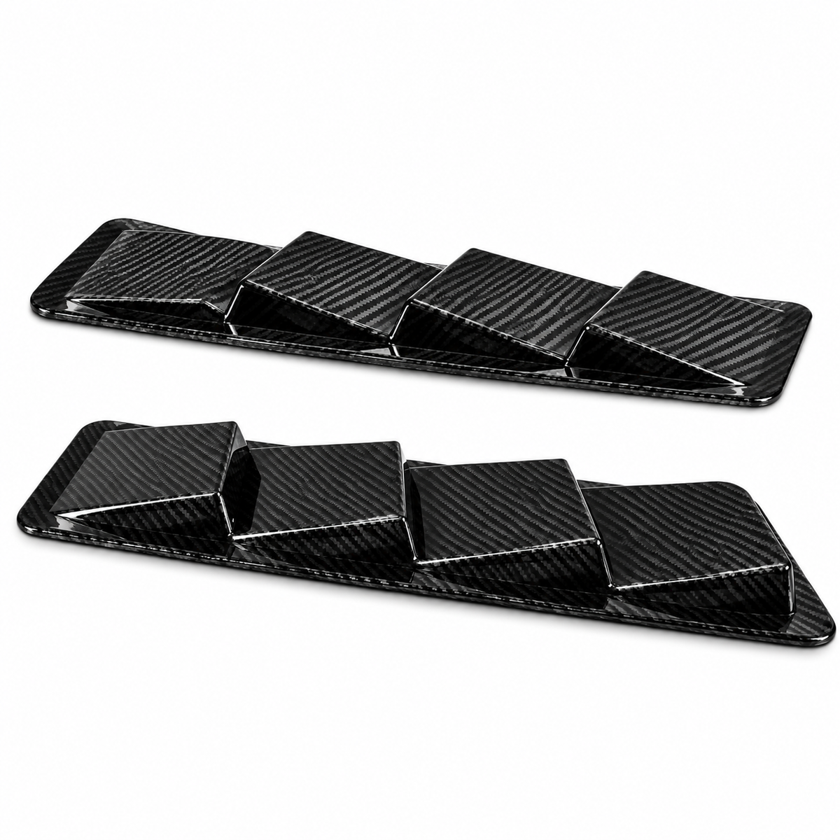Car Hood Decorative Air Vent Sticker Adhesive Fake Intake Scoop Bonnet Trim Shark Gill Style