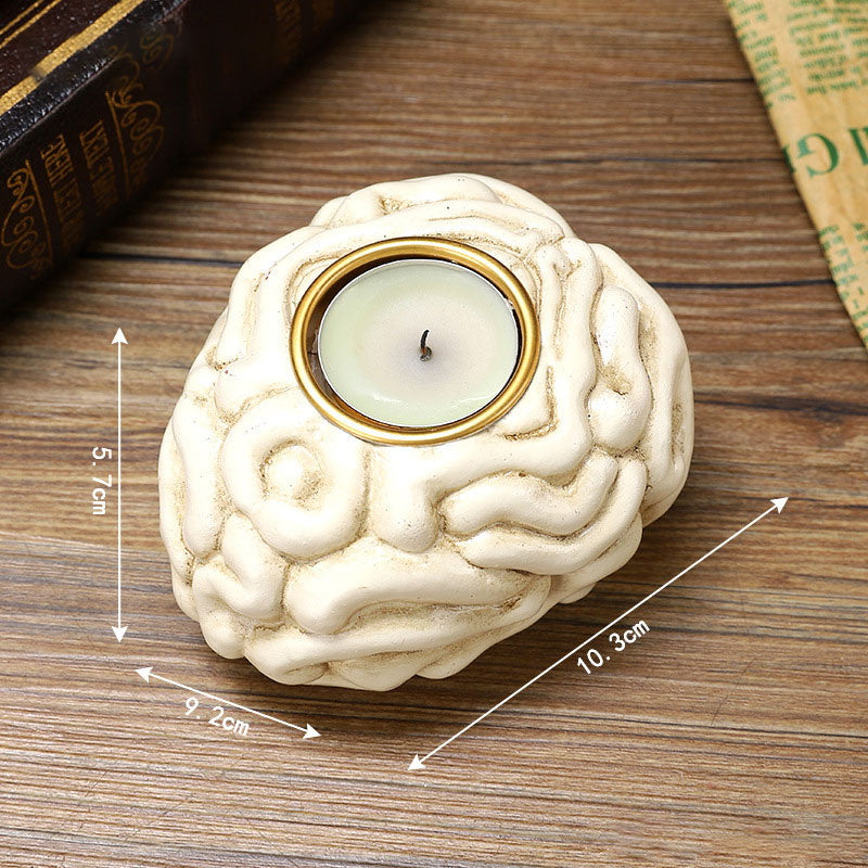 Halloween-Ornament,Ljusstakar I Harts🎃💀