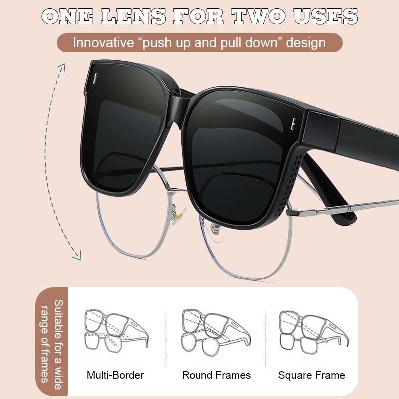 đ„ Innovativa dubbelmodiga clip-on-solglasögon för glasögonbĂ€raređ„