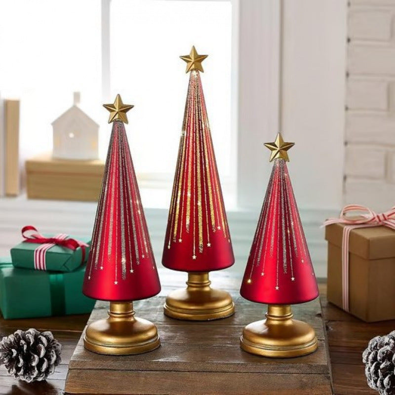 🎄 Juldekoration i harts med juldekoration - Julgran I Stjärnklar Natt