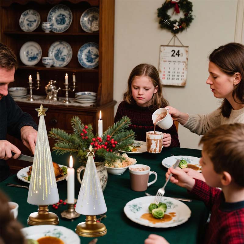 🎄 Juldekoration i harts med juldekoration - Julgran I Stjärnklar Natt