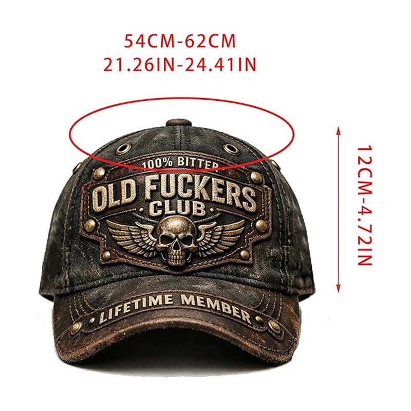 Old Fuckers Club Vintage broderad keps