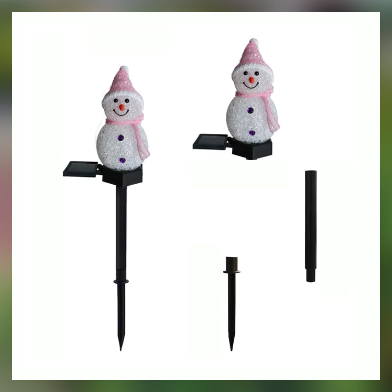 Solarbetriebene Schneekugel-Lichter🌟🎄☃️