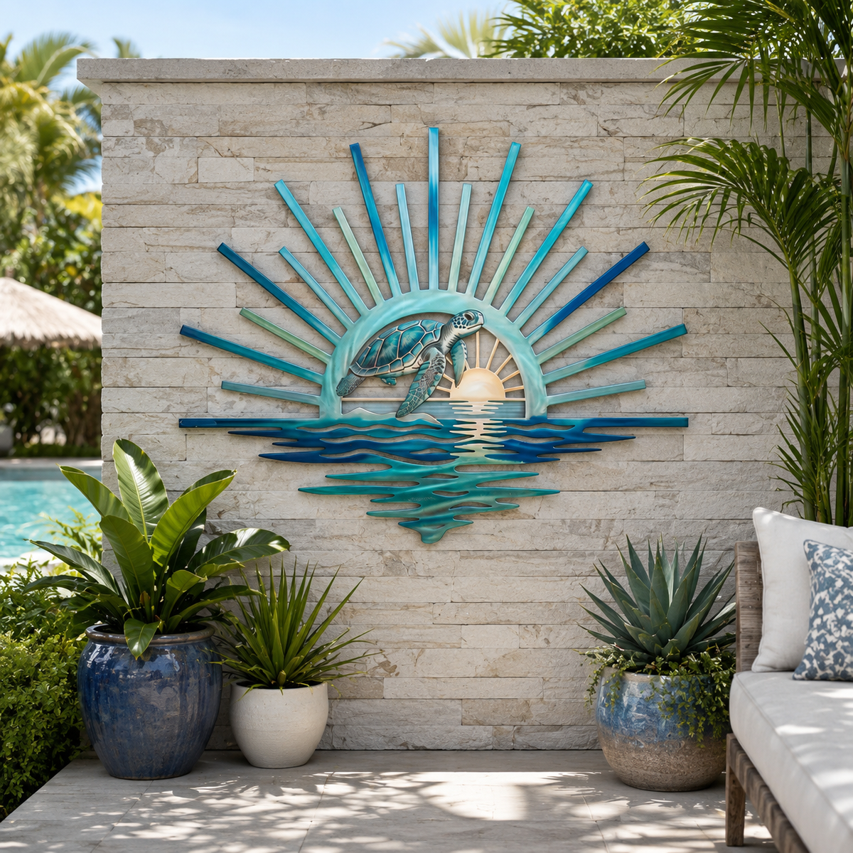 š
āLegend of the Sunset Tidesā Metal Wall Art ā šVintage nautical-style metal wall art