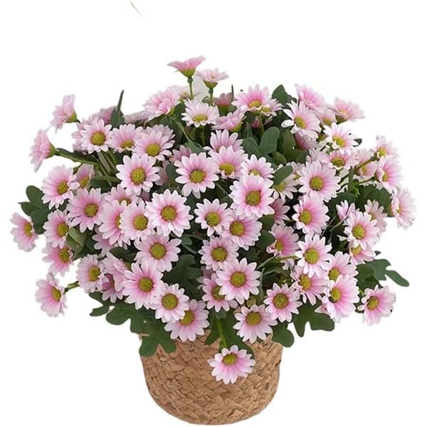 đ„Sista dagen! Endast 26 SEK styck â Konstgjorda utomhusblommor "Sunset Mums" â UV-bestĂ€ndiga, vattentĂ€ta och vindresistenta