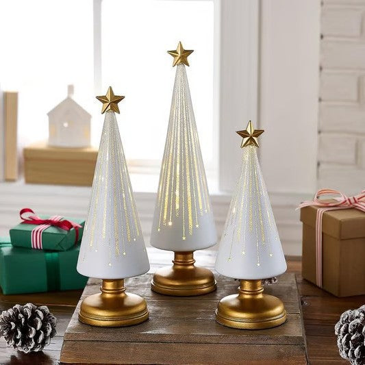 🎄 Juldekoration i harts med juldekoration - Julgran I Stjärnklar Natt