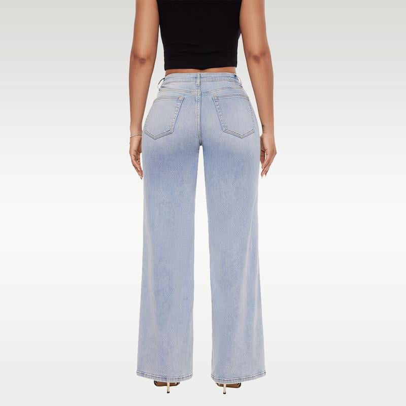 Mellanlåg midja Baggy Jeans