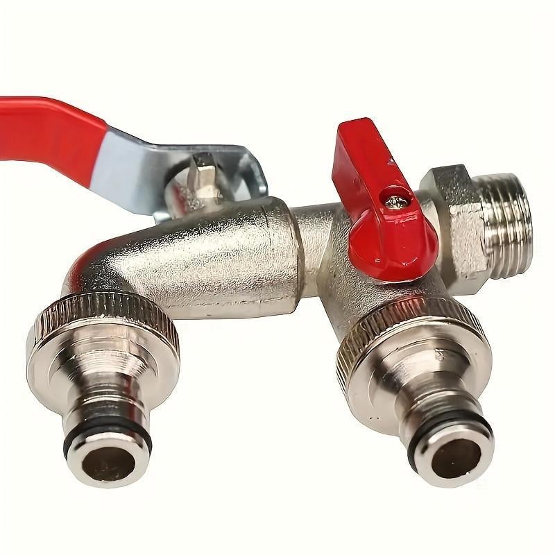 đ„ BLIXTREA: 50 % RABATT! âïž Universell trĂ€dgĂ„rdskran i rostfritt stĂ„l med dubbla utlopp â separata ventiler, tĂ„lig och enkel att installera đ°