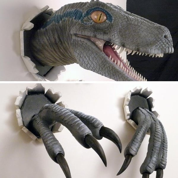 🎉3D-väggdekoration med dinosaurier🦖