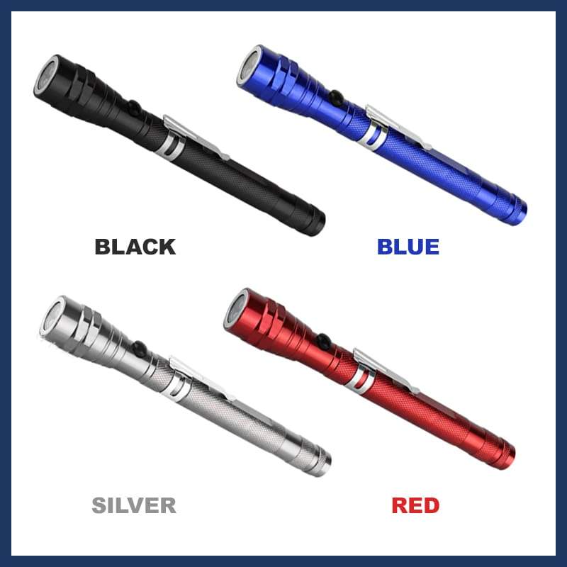 🔦 50 % RABATT UNDER BEGRÄNSAD TID! ✨ Multifunktionell magnetisk teleskopficklampa – utdragbar, 360° svanhals, superstark 🛠️