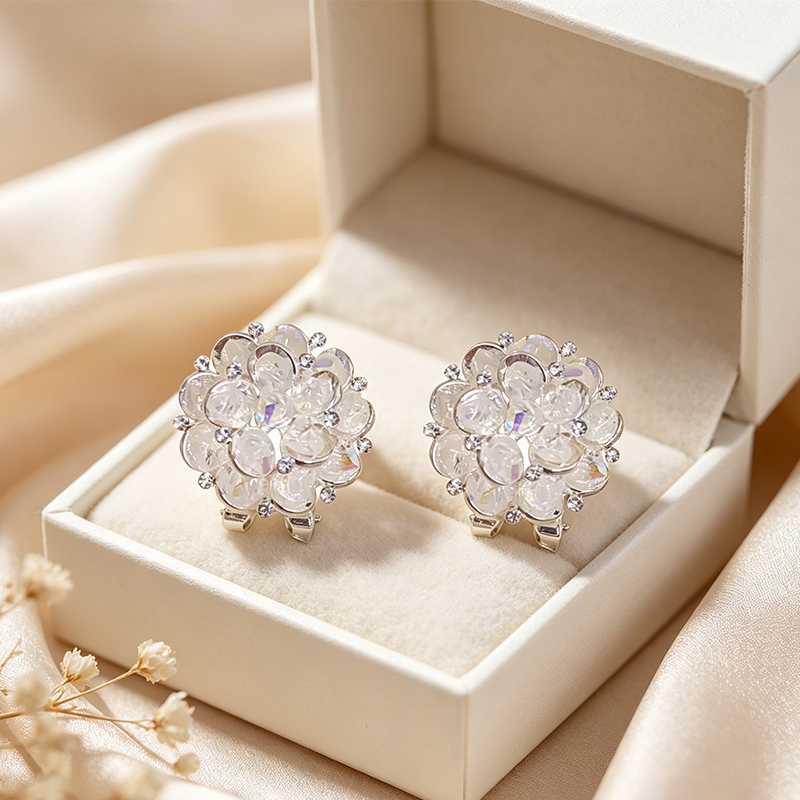 💎 Rea 2026 – Över 52 000 sålda!✨ Eleganta örhängen med blommotiv – glittrande detaljer och lätt och bekväm passform 🌸
