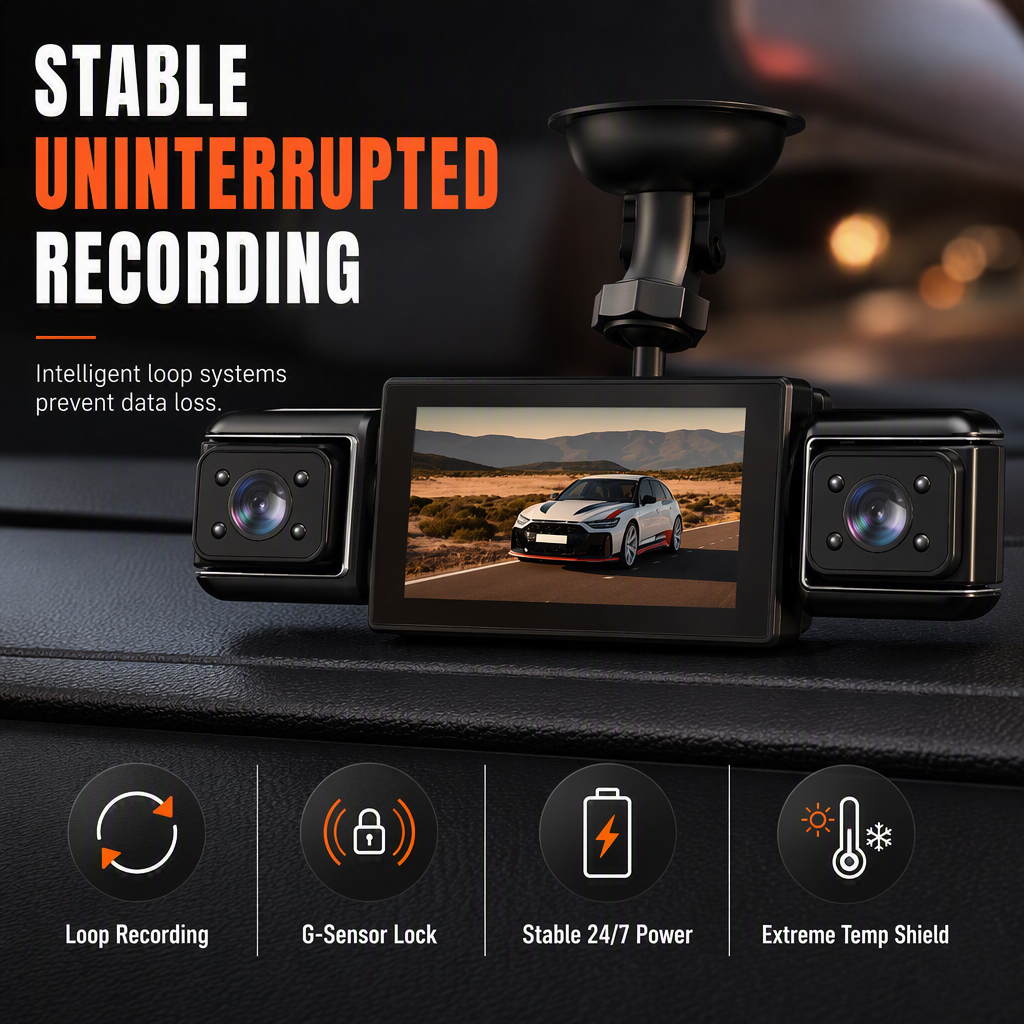 🎥 LIMITED-TIME 50% OFF! ⚡ Four-Lens Rotatable Dash Cam – 1080P, Infrared Night Vision, Multi-Angle Recording 🚗