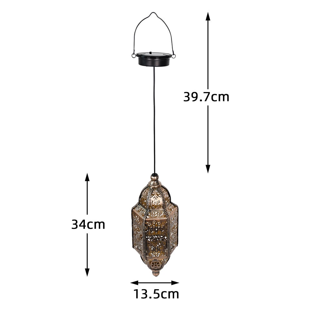 🌙Barockstil Hantverksmässig Utomhuslampa I Smidesjärn - Ipx44 Vattentät✨🎉