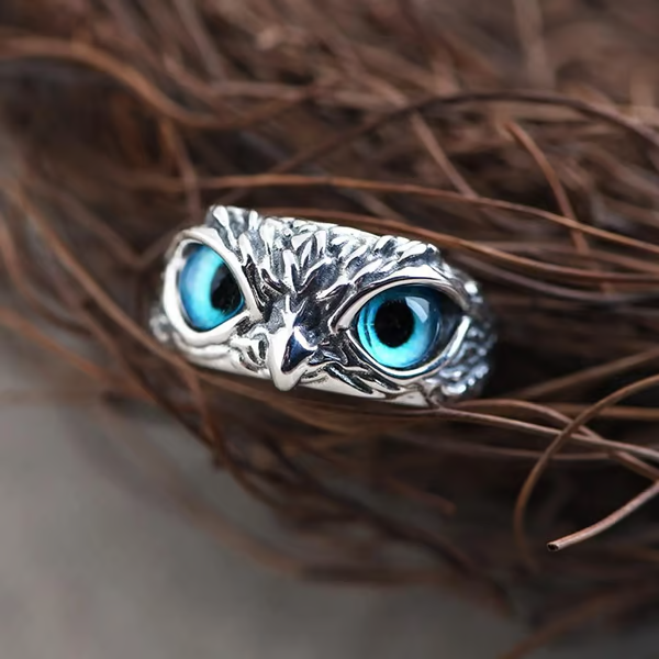 ⭐ Uggla – ring i vintagestil – Köp 1, få 1 gratis ⭐