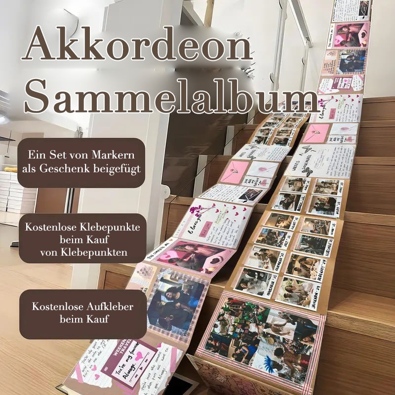 ✨Minnesbevararen: 230 cm hopfällbart scrapbookalbum 📚