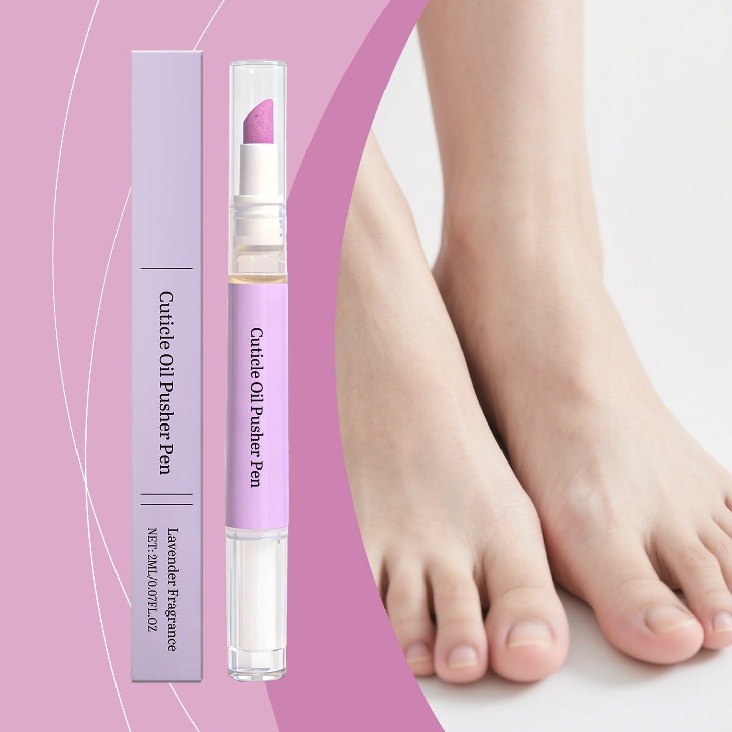 💅✨ Nagelbandsolja i pennform – bärbar fukt för torra nagelband och spröda naglar med lavendeldoft! ✨🖊️