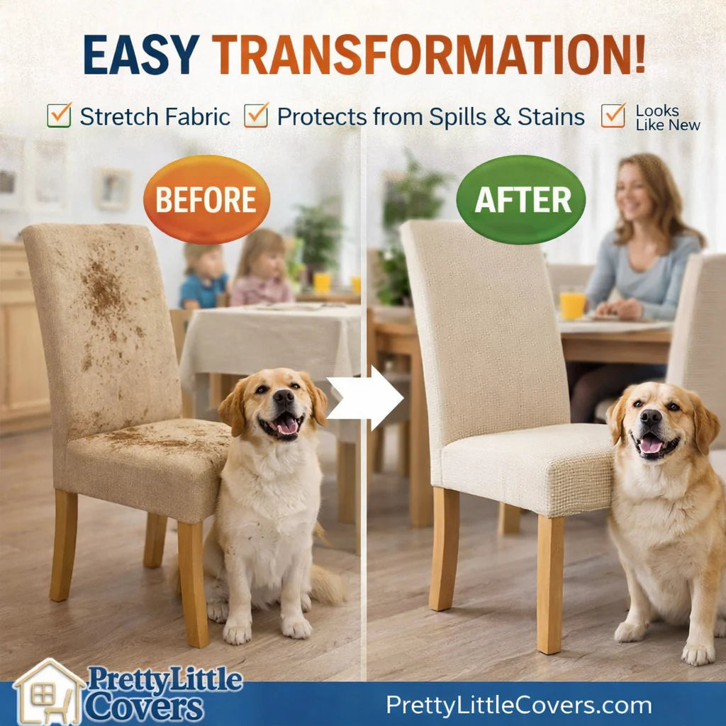🪑Chair covers – give an old chair a fresh new look instantly!
