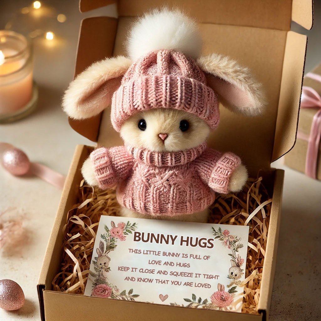 🎉Specialerbjudande🐇Handgjord mini-kanin som gosig påskpresent