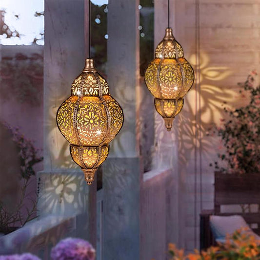 🌙Barockstil Hantverksmässig Utomhuslampa I Smidesjärn - Ipx44 Vattentät✨🎉