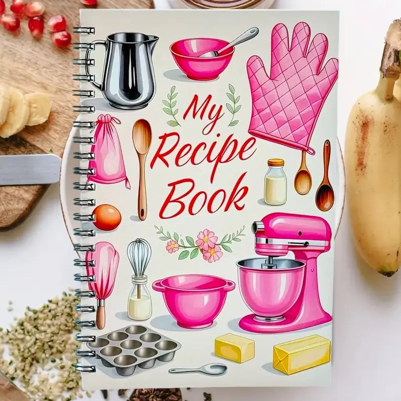 🔥Hållbar spiralbunden receptbo✨