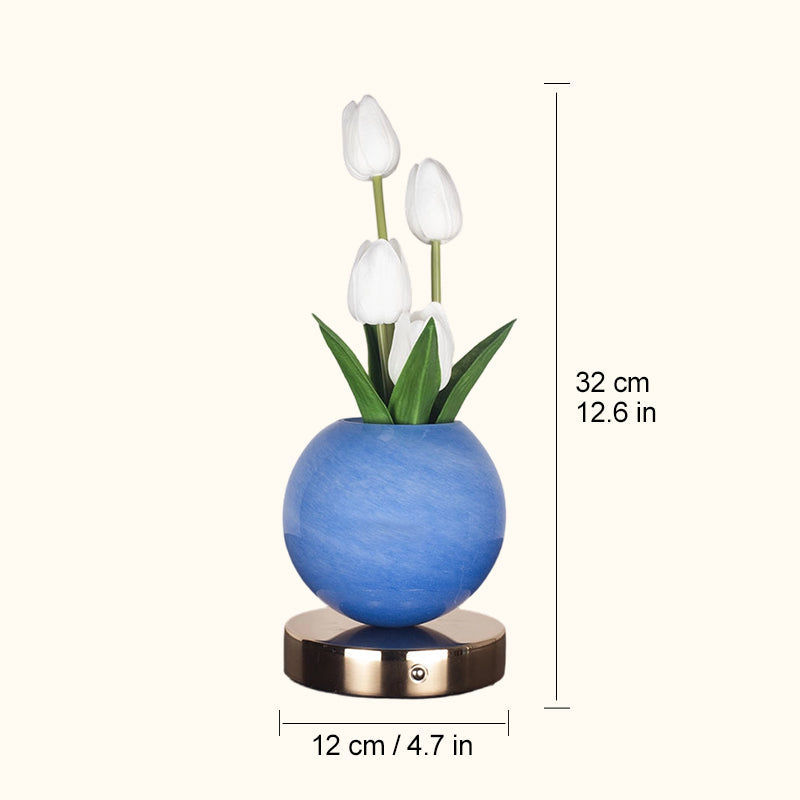 Dreamy Tulip Orchid Night Light Romantic Bedside Lamp