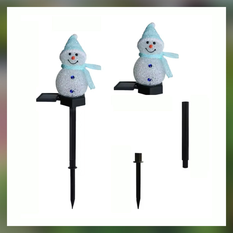 Solarbetriebene Schneekugel-Lichter🌟🎄☃️