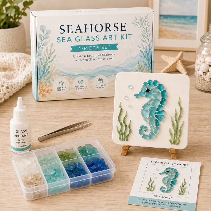 Sea Glass Art Kit – Create Stunning Mosaic Masterpiece