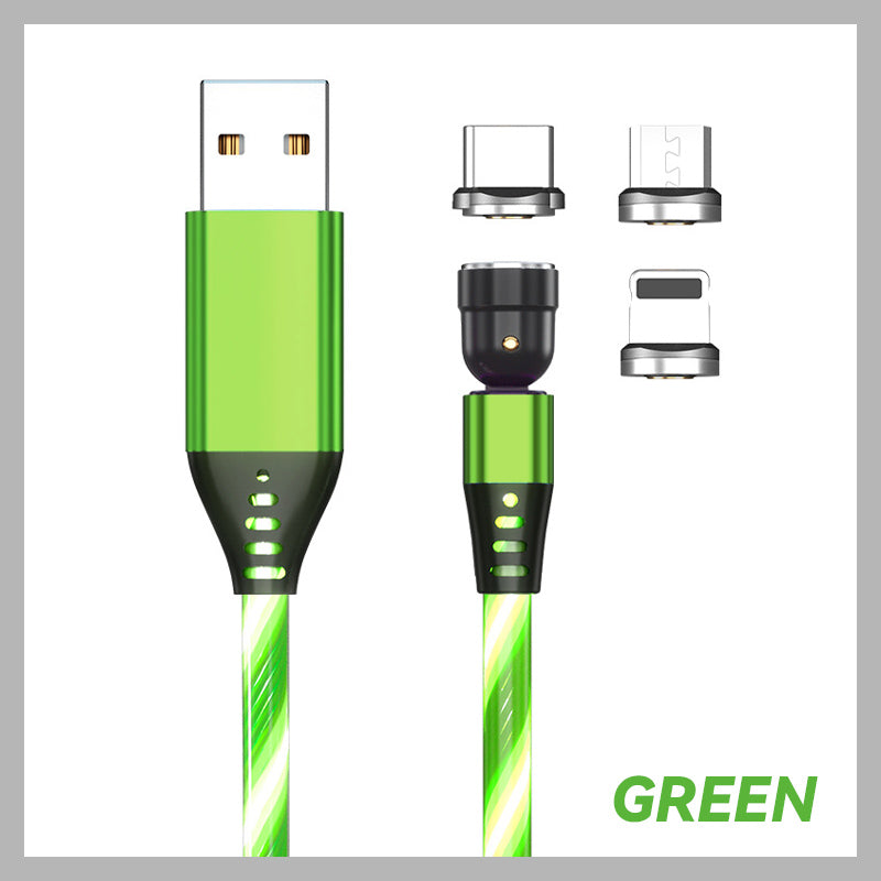 3-in-1 rotierendes magnetisches Streamer-Datenkabel