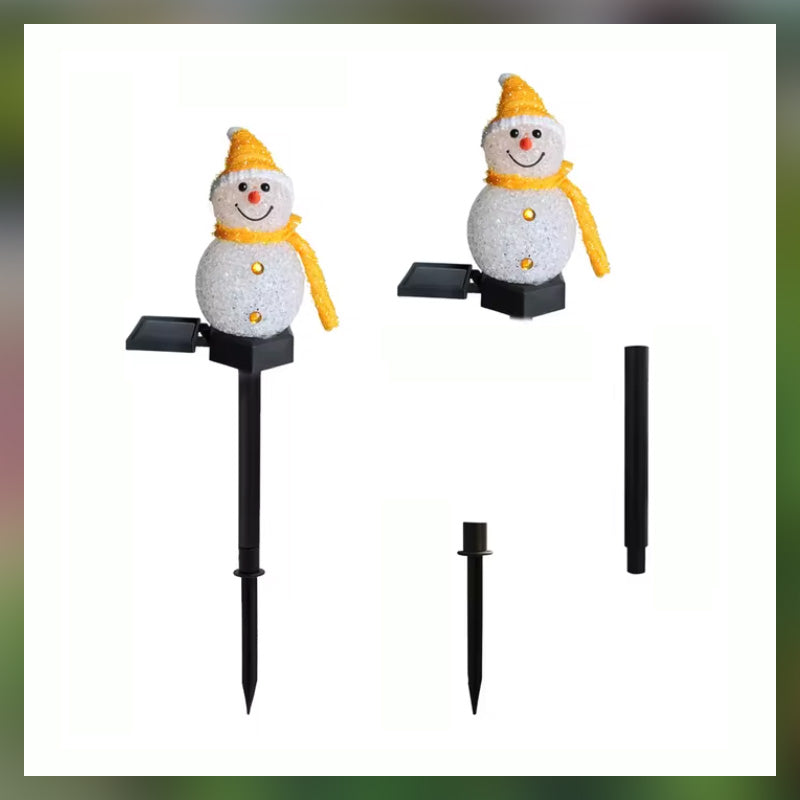 Solarbetriebene Schneekugel-Lichter🌟🎄☃️
