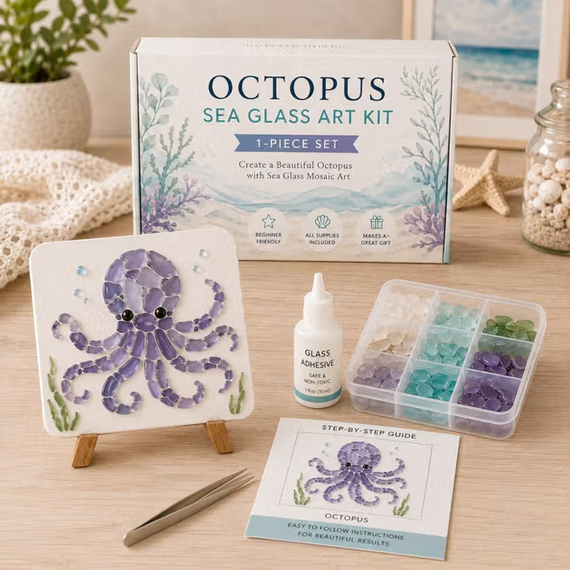 Sea Glass Art Kit – Create Stunning Mosaic Masterpiece