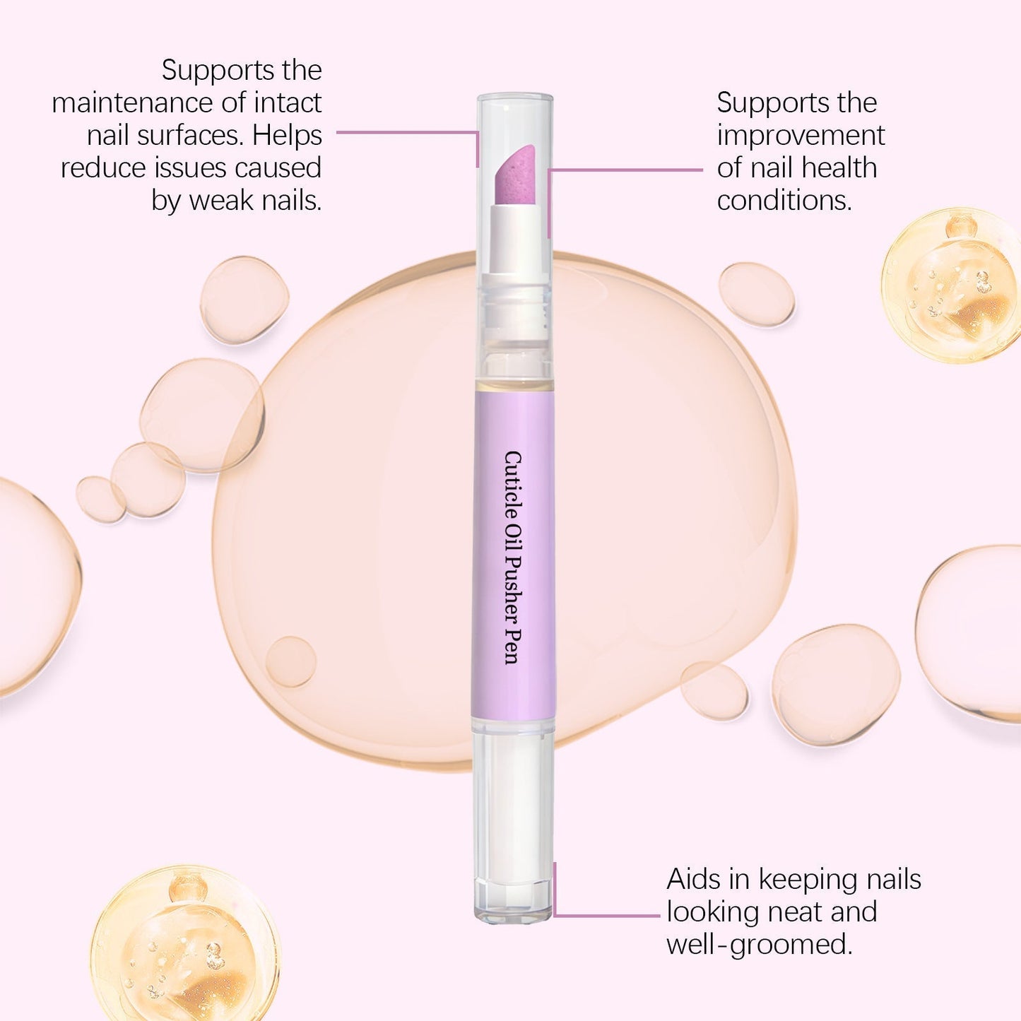 💅✨ Nagelbandsolja i pennform – bärbar fukt för torra nagelband och spröda naglar med lavendeldoft! ✨🖊️