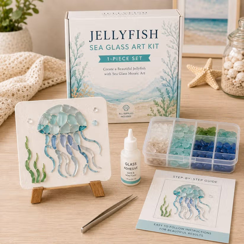 Sea Glass Art Kit – Create Stunning Mosaic Masterpiece