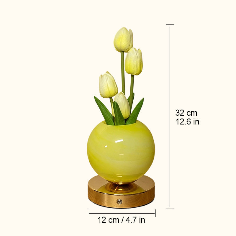 Dreamy Tulip Orchid Night Light Romantic Bedside Lamp