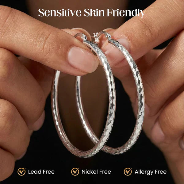 🎉KÖP 1, FÅ 1 GRATIS🎁Diam🎉 KÖP 1, FÅ 1 GRATIS 🎁 Diamantslipade hoop-örhängen för kvinnor – eleganta, glittrande 💎ond-Cut Hoop-örhängen för kvinnor
