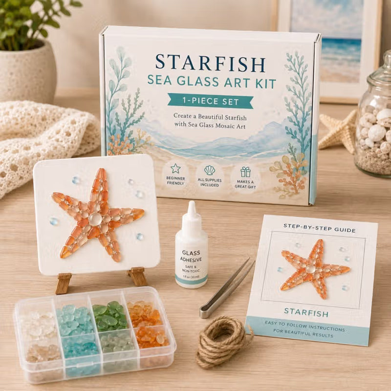 Sea Glass Art Kit – Create Stunning Mosaic Masterpiece