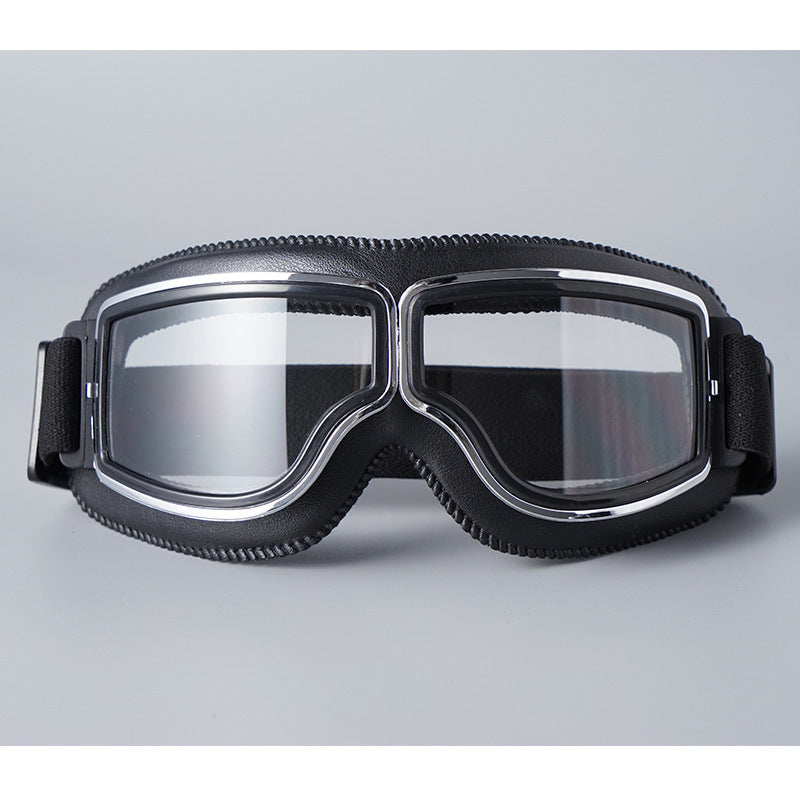 🏍️ LIMITED-TIME 50% OFF! ✨ Vintage Motorcycle Helmet Goggles – UV Protection, Fit Over Glasses, Foldable 🕶️