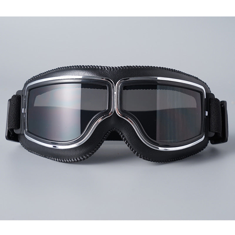 🏍️ LIMITED-TIME 50% OFF! ✨ Vintage Motorcycle Helmet Goggles – UV Protection, Fit Over Glasses, Foldable 🕶️
