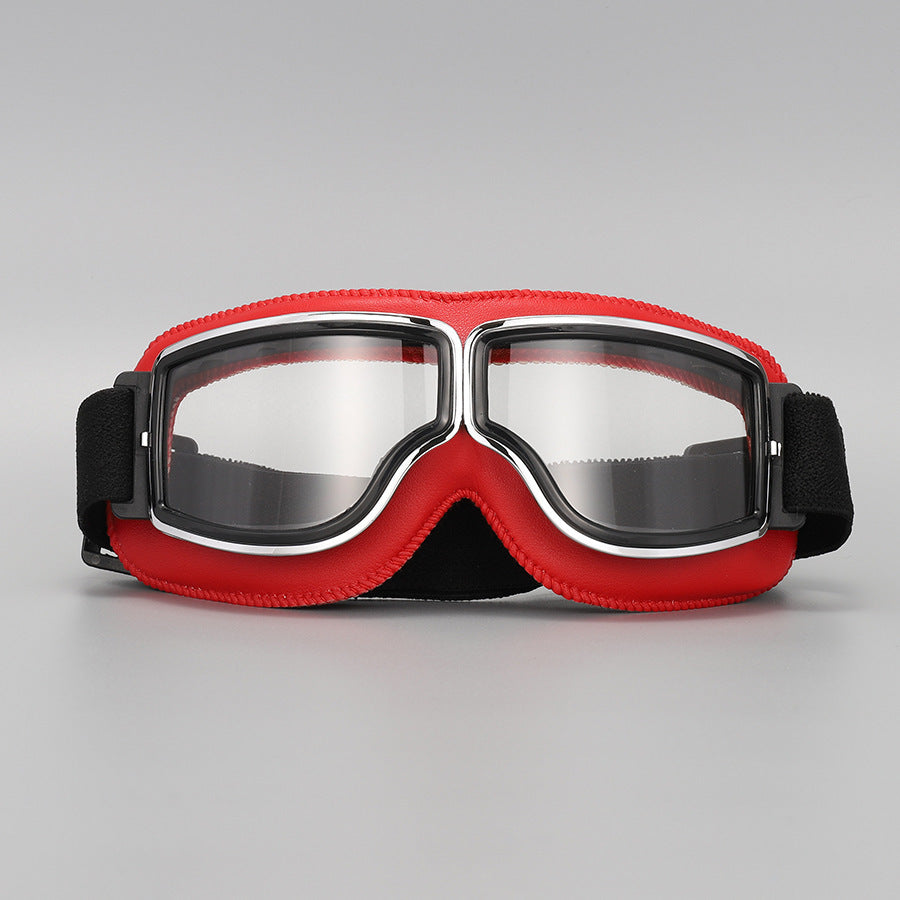 🏍️ LIMITED-TIME 50% OFF! ✨ Vintage Motorcycle Helmet Goggles – UV Protection, Fit Over Glasses, Foldable 🕶️