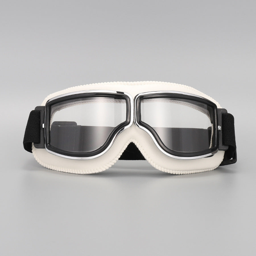 🏍️ LIMITED-TIME 50% OFF! ✨ Vintage Motorcycle Helmet Goggles – UV Protection, Fit Over Glasses, Foldable 🕶️