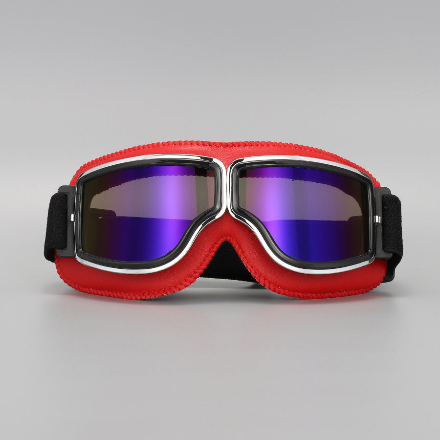 🏍️ LIMITED-TIME 50% OFF! ✨ Vintage Motorcycle Helmet Goggles – UV Protection, Fit Over Glasses, Foldable 🕶️