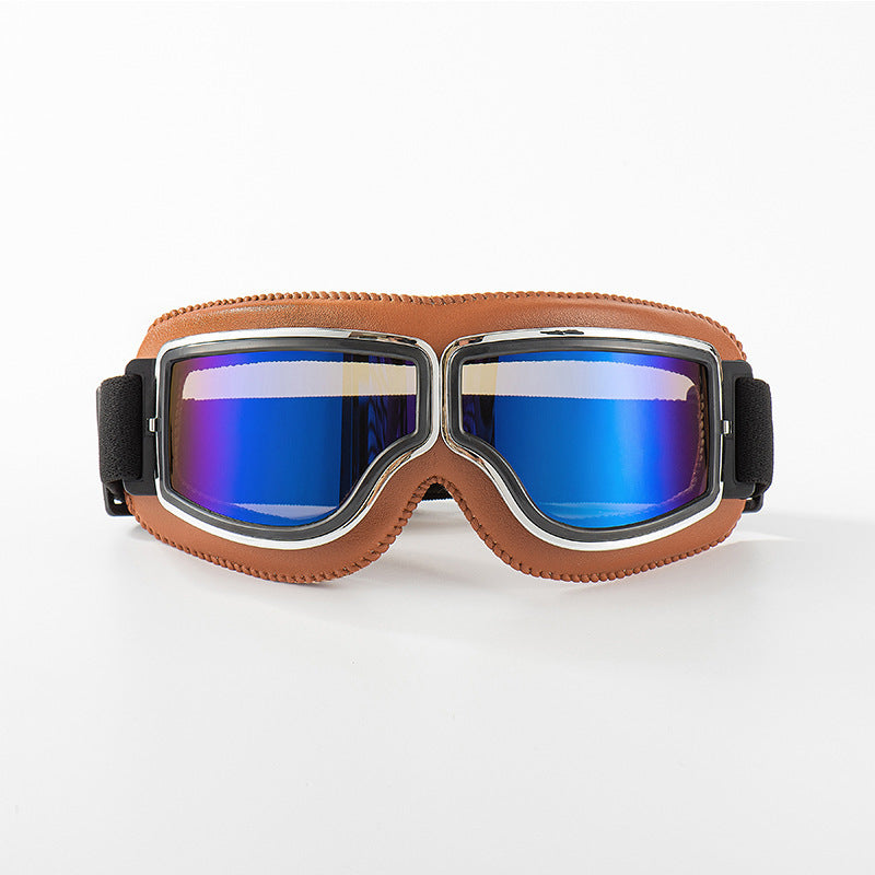 🏍️ LIMITED-TIME 50% OFF! ✨ Vintage Motorcycle Helmet Goggles – UV Protection, Fit Over Glasses, Foldable 🕶️