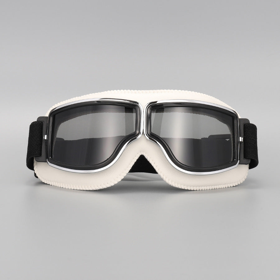 🏍️ LIMITED-TIME 50% OFF! ✨ Vintage Motorcycle Helmet Goggles – UV Protection, Fit Over Glasses, Foldable 🕶️